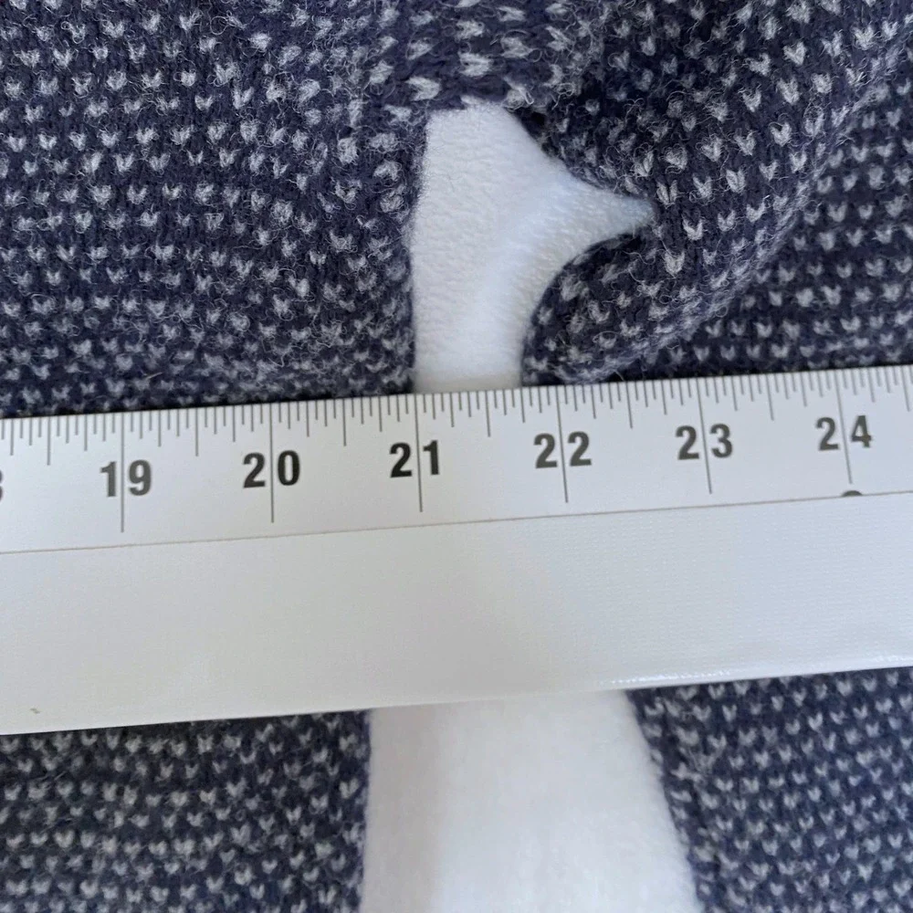 J. Crew Men's Shawl Collar Sweater Size M Navy 100% Lambs Wool‎